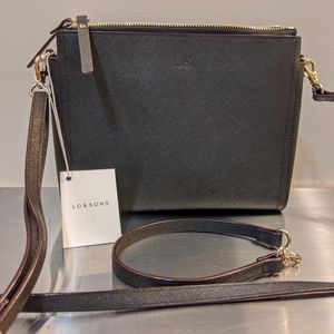 NWT Lo & Sons Pearl Saffiano Leather Purse